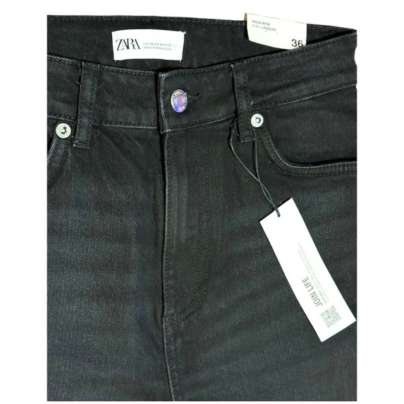 Zara Black High Rise Women Jeans - Picture 3 of 8
